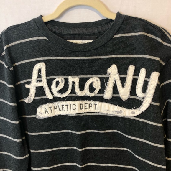 Aeropostale Long Sleeve Distressed Thermal - M - Picture 2 of 5